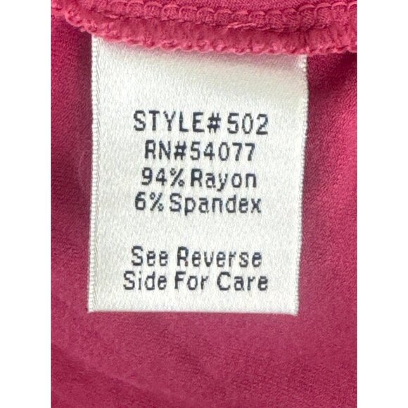 CABI Faux Wrap Front Ruched Top Pink Sz M 502 EUC - Picture 4 of 4